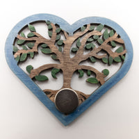 Handmade Tree of Life Wood Refrigerator Magnet Laser Cut & hand painted - Garden Plant Lover Gift - Sprouting Expressions