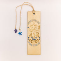 Beach Lover bookmark wooden Engraved - Book mark gift for a book club or book worm. Personalization available.