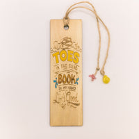 Beach Lover bookmark wooden Engraved - Book mark gift for a book club or book worm. Personalization available.