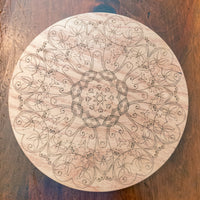 Wooden Riser, Plant Pedestal, Candle Stand, Round Tray, Cake Stand - Laser cut and engraved