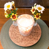 Wooden Riser, Plant Pedestal, Candle Stand, Round Tray, Cake Stand - Laser cut and engraved