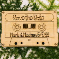Refrigerator Magnet, Retro Magnet, Cassette Tape, Save the Date, Party Favor, Personalized Magnet