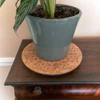 Wooden Riser, Plant Pedestal, Candle Stand, Round Tray, Cake Stand - Laser cut and engraved