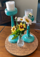 Wooden Riser, Plant Pedestal, Candle Stand, Round Tray, Cake Stand - Laser cut and engraved