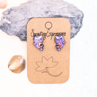 Narwhal Stud Earrings, Narwhale cute stud earring set, tiny stud earrings, Ocean Lover Gift - Unicorn of the sea