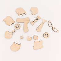 DIY Gingerbread Man Ornament Kit, Painting Craft kit, Wooden Christmas Ornament Craft