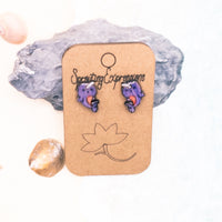 Narwhal Stud Earrings, Narwhale cute stud earring set, tiny stud earrings, Ocean Lover Gift - Unicorn of the sea