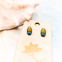 Surfboard Stud Earrings, Beach surfing stud earrings, tiny stud earrings, Ocean Lover Gift