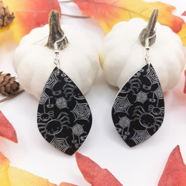 Spider Cobweb Acrylic Earrings, Halloween Statement Earrings, spider web Dangle earrings