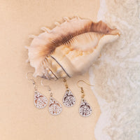 Sea Turtle Earrings, Ocean themed Jewelry, Beach Earrings, Sea Life Jewelry, Cute little dangle earrings