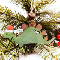 Dinosaur Christmas Ornament, Stegosaurus Ornament, Personalized Ornament, Laser Cut Ornament, Cute Christmas Dinosaur