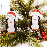 Penguin ornament, Christmas tree Ornament, Personalized Ornament, Laser Cut Ornament, Cute Christmas decoration