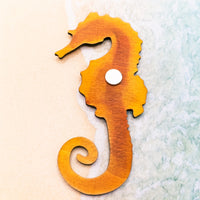 Seahorse Refrigerator Magnet, Sea life Magnet, Ocean Beach Lover Gift, Coastal decor