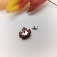 Fall Leaves Stud Earrings, Autumn stud earrings, tiny stud earrings, Maple Leaf