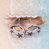 Starfish Dangle Earrings, Ocean Creature Earrings, Cute and Quirky, Beach Jewelry, Sea Star