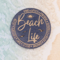 Refrigerator Magnet, Beach Life, Ocean Waves, Coastal fridge magnet- decorative magnets, Beach decor