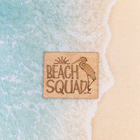 Refrigerator Magnet, Beach Squad, Heron Bird, Coastal fridge magnet- decorative magnets, Beach decor