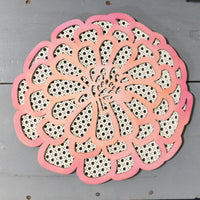 Rattan Dahlia, Flower Decor, Boho Floral, Nursery Decor, Baby Girl, Retro, Handmade