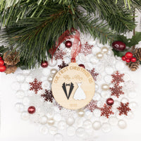 Our First Christmas as Mr. and Mrs. Ornament, 1st Christmas Married Ornament 2022 - Newlywed Gift for Couple