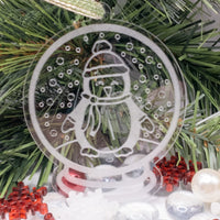 Snow globe ornament, Penguin ornament, Christmas tree Ornament, Acrylic engraved ornament, ornament exchange