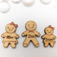 2022 Family ornament, Gingerbread Mason Jar, Personalized name ornament, Custom Cookie Jar Ornament
