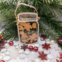 2022 Family ornament, Gingerbread Mason Jar, Personalized name ornament, Custom Cookie Jar Ornament