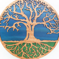 Tree of life wooden wall hanging decor, Handmade wall art, Tree of life art, Home Decor