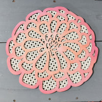 Rattan Dahlia, Flower Decor, Boho Floral, Nursery Decor, Baby Girl, Retro, Handmade