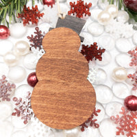 Snowman ornament, Personalized name ornament, Christmas Tree Ornament