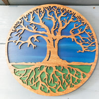 Tree of life wooden wall hanging decor, Handmade wall art, Tree of life art, Home Decor