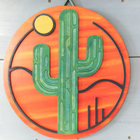 Cactus Wall Art, Southwest Decor, Desert Cactus, Saguaro Cactus, home decor