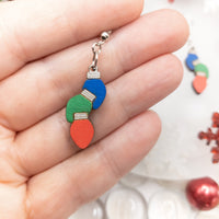 Christmas Light Bulbs, Christmas Earrings, Dangle earrings, Handmade jewelry, Holiday Jewellery