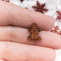 Gingerbread Men Stud Earrings, Christmas Earrings, Winter earrings,  Unisex studs, Holiday Jewelry