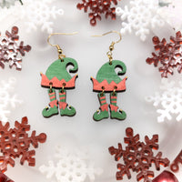 Christmas Earrings, Elf Festive Earrings, Dangle earrings, Handmade jewelry, Holiday Jewellery