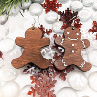 Gingerbread Earrings, Christmas Earrings, Dangle earrings, Handmade jewelry, Holiday Jewellery, Cookie earrings