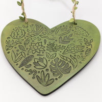 Plant Lover's Gift, Valentine Gift, Botanical Wall Decor, Engraved wood, Hanging Sign