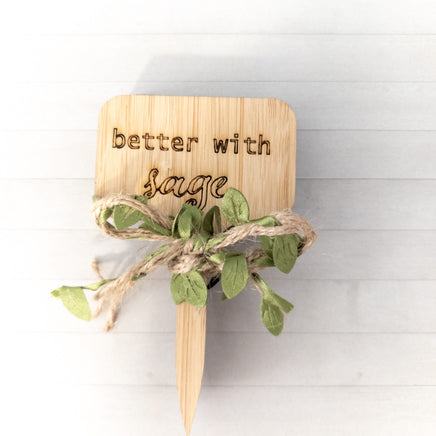 Funny Plant Labels, Bamboo Garden Markers, Herb garden labels, Plant lover Gift, Gardener Gift