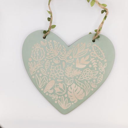 Plant Lover's Gift, Valentine Gift, Botanical Wall Decor, Engraved wood, Hanging Sign