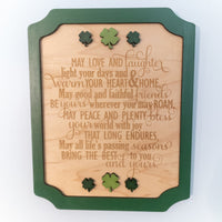 Irish Blessing Wall Decor, Irish Poem framed wall art, St. Patrick's Day Gift