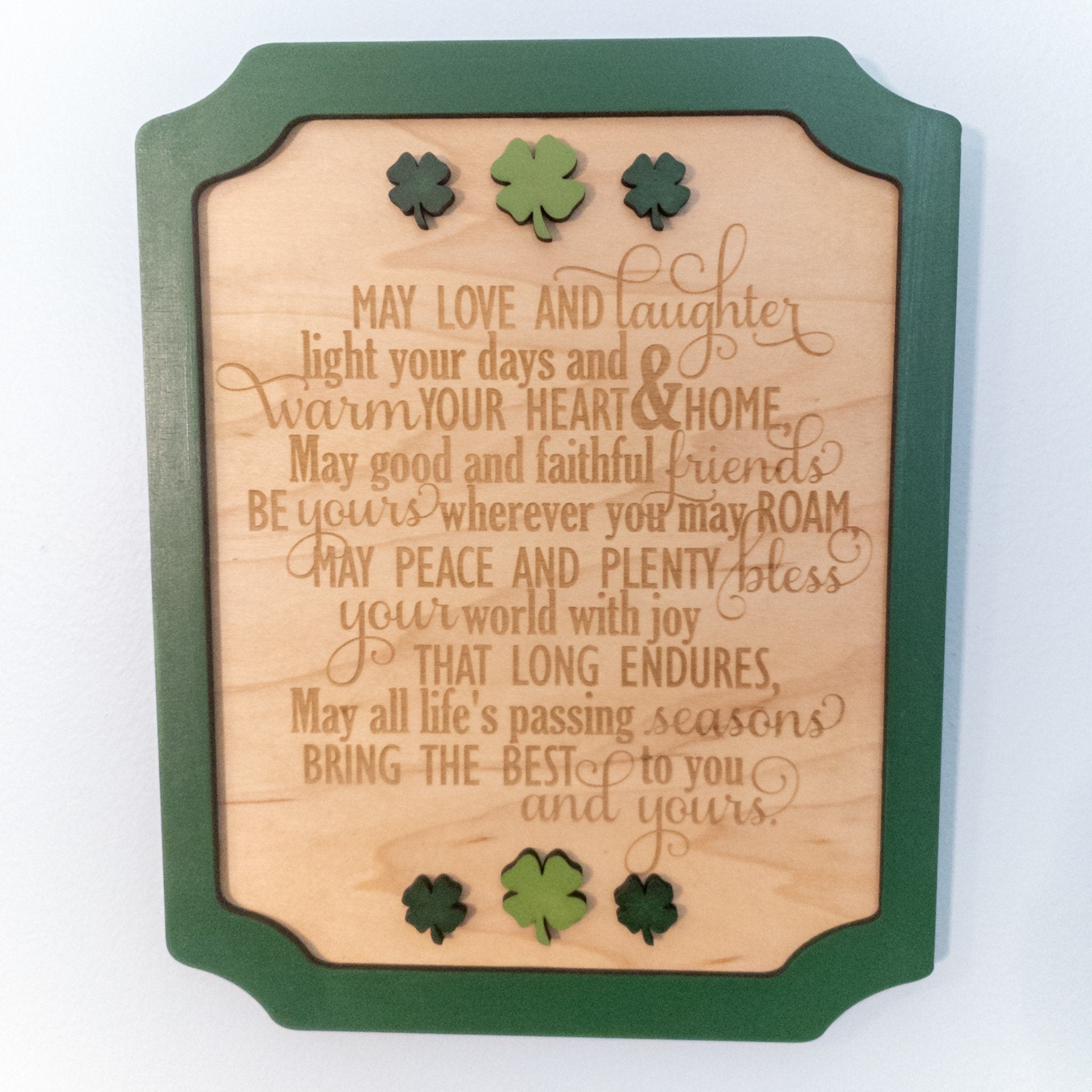 Irish Blessing Wall Decor, Irish Poem framed wall art, St. Patrick's D