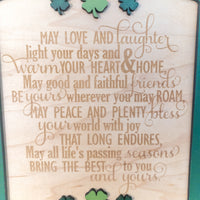 Irish Blessing Wall Decor, Irish Poem framed wall art, St. Patrick's Day Gift