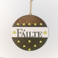 Fáilte Irish Door Sign, Welcome Sign, St. Patrick's Day Decor, Wall Decor, Hanging Sign, Layered Celtic Sign