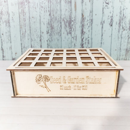 Plant Label Display, Garden Stake Holder, Display for Garden Markers, Customizable