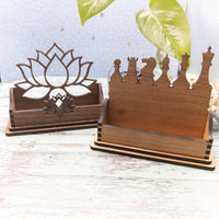 Chess Pieces Business Card Holder, Desk Card Holder, Game player gift, strategic thinker gift