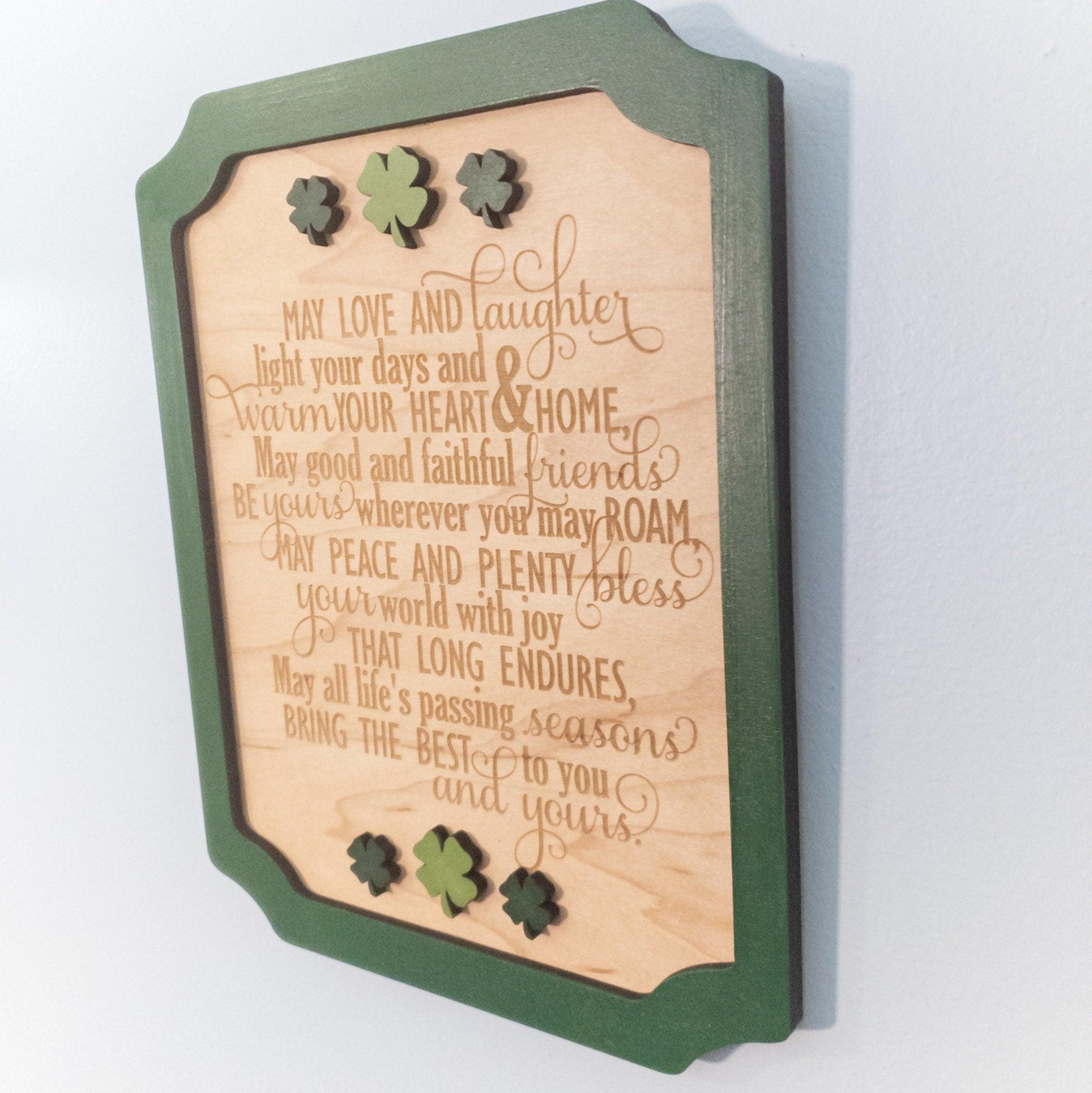 Irish Blessing Wall Decor, Irish Poem framed wall art, St. Patrick's D