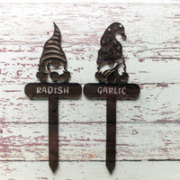 Garden Gnome Acrylic Plant Labels, Garden Markers, Vegetable garden labels, Plant lover Gift, Gardener Gift