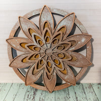 Rustic Patina Florals, wooden wall hanging, Handmade wall art, Home Decor