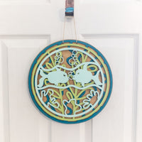 Kissing Fish Wall Decor, Beach House Decor, Coastal Accents, 3D Layered, Sea Life, Beach Lover's Gift, Wood Wall Art