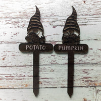 Garden Gnome Acrylic Plant Labels, Garden Markers, Vegetable garden labels, Plant lover Gift, Gardener Gift