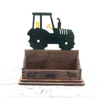 Tractor Business Card Holder for desk, Farm Desk Card Holder, Pig, Cow, Sheep, great gift for Farmer or Livestock veterinarian.